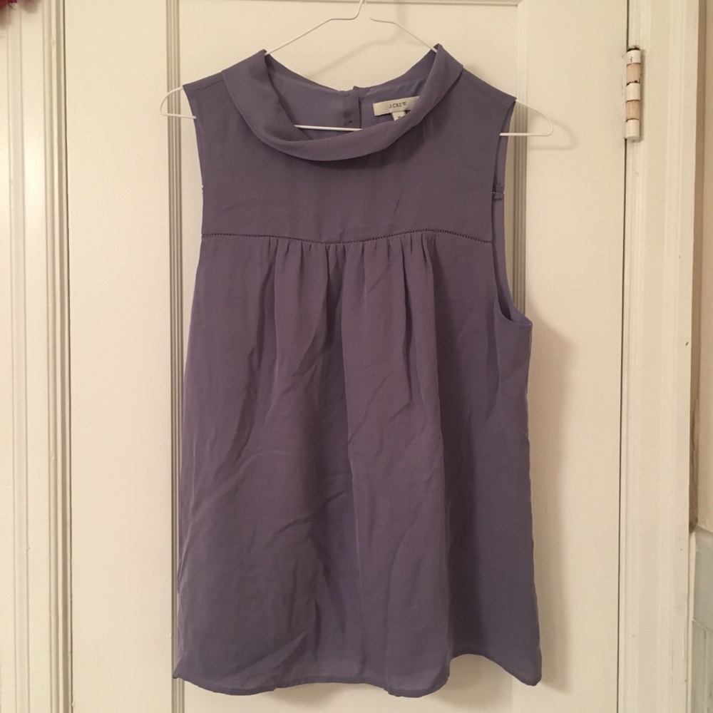 J Crew Collared Shirt With Button Placket At Back - image 1